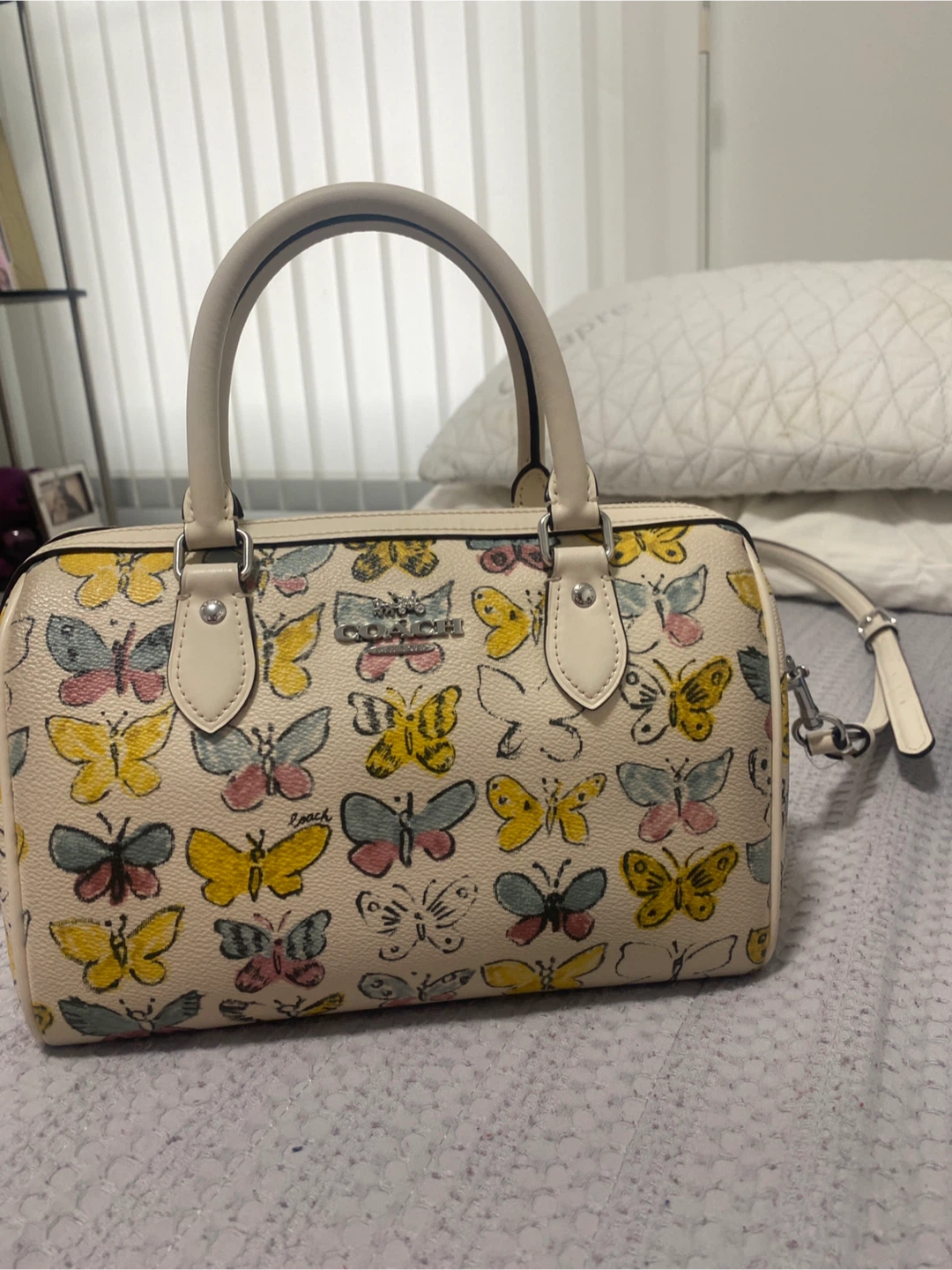 Coach Butterfly Print Duffle Bag