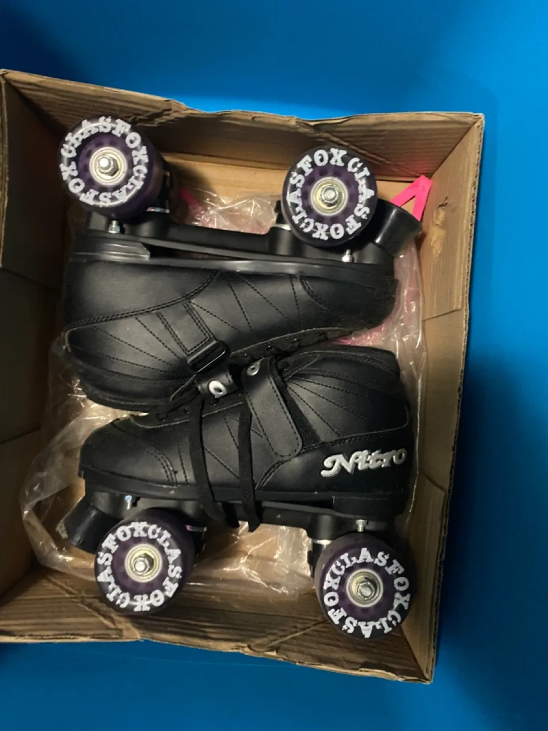 Nitro Black Roller Skates 4 wheel SIZE7 Womes