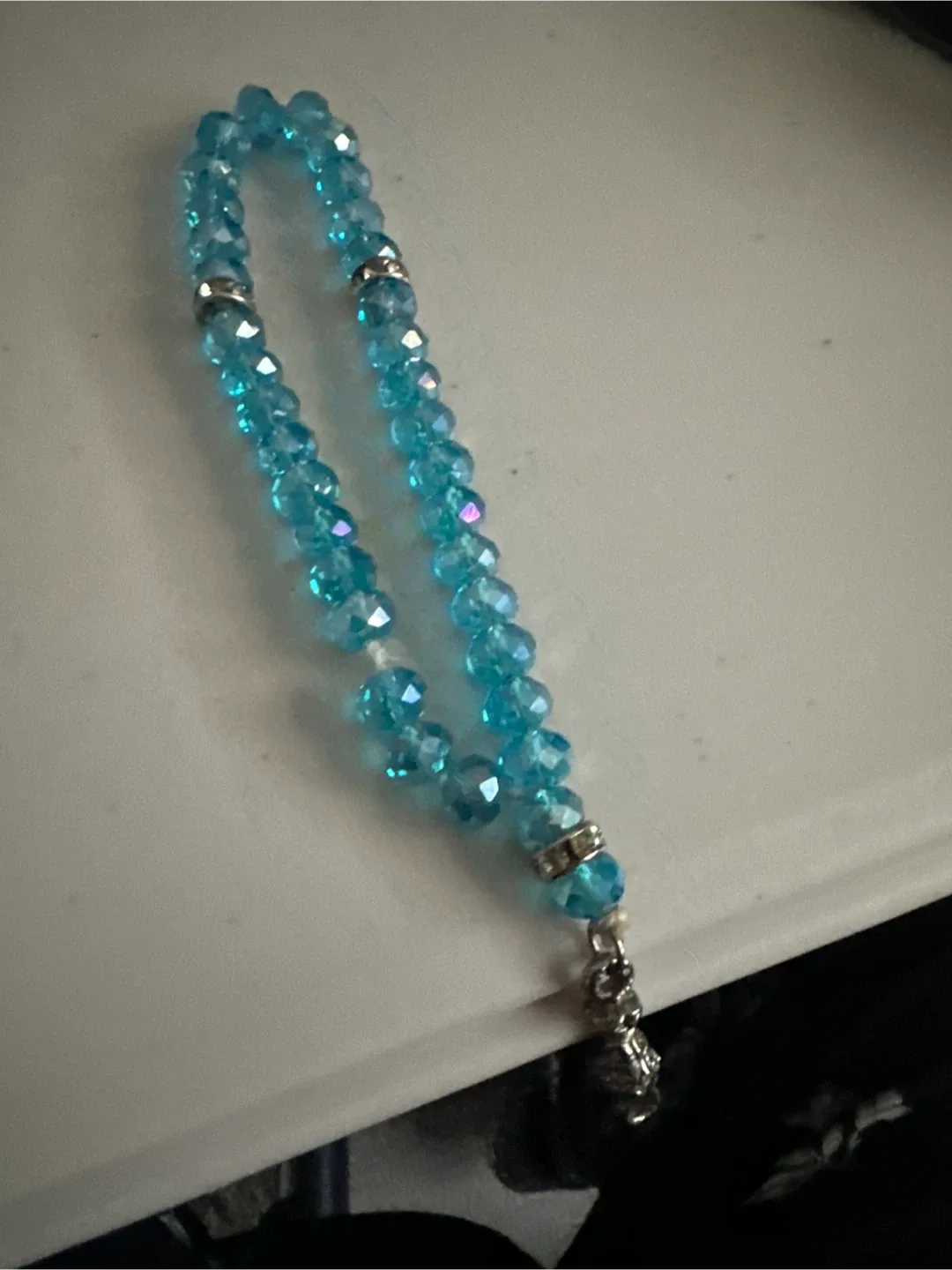 Blue Crystal Beaded Bracelet image indicator(2)