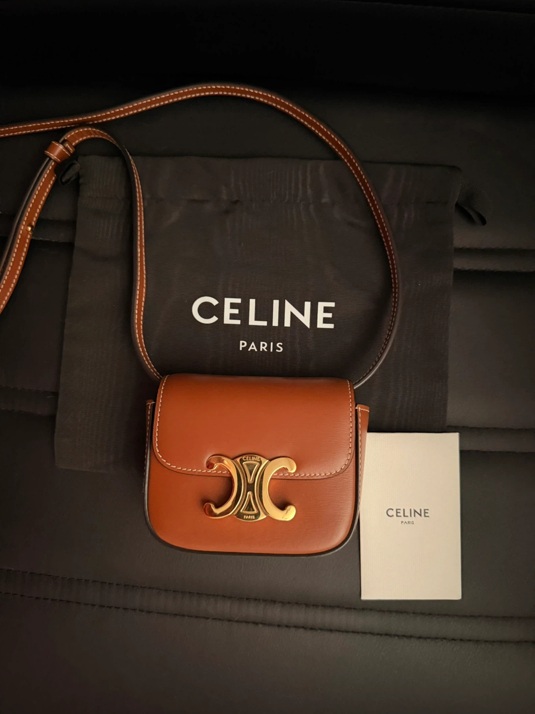 Celine Triomphe Mini Claude Shoulder Bag - photo 2