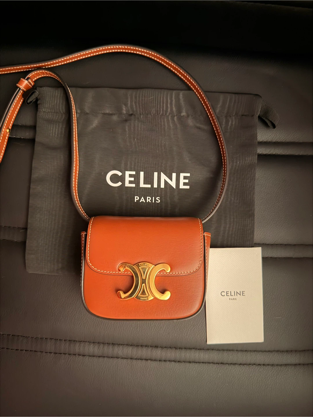 Celine Triomphe Mini Claude Shoulder Bag