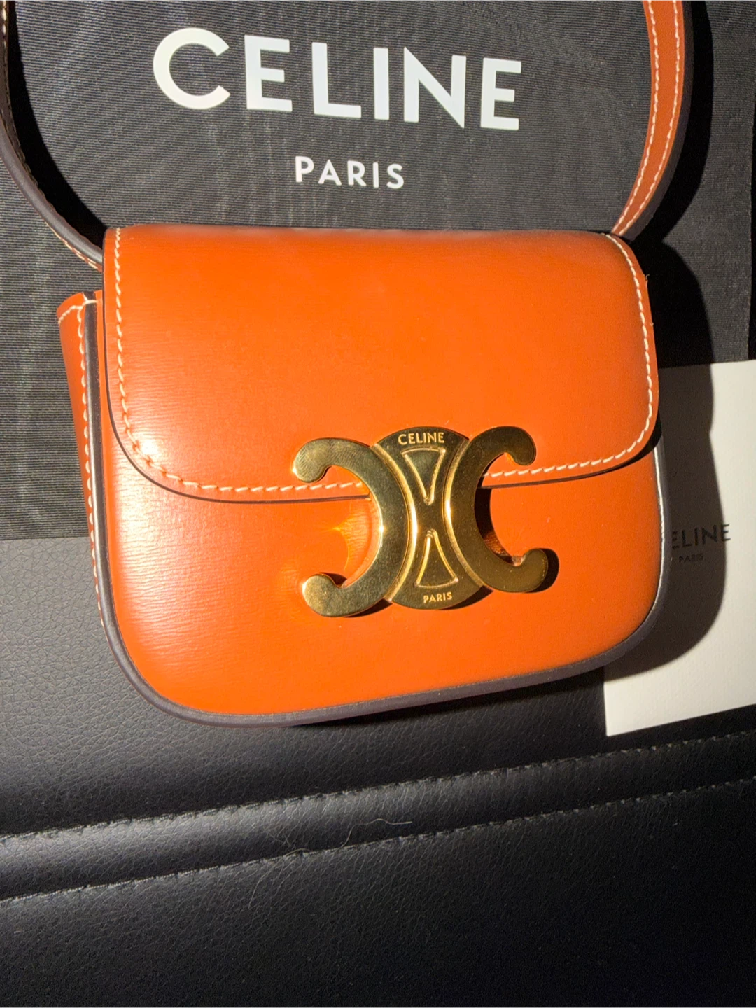 Celine Triomphe Mini Claude Shoulder Bag - photo 3