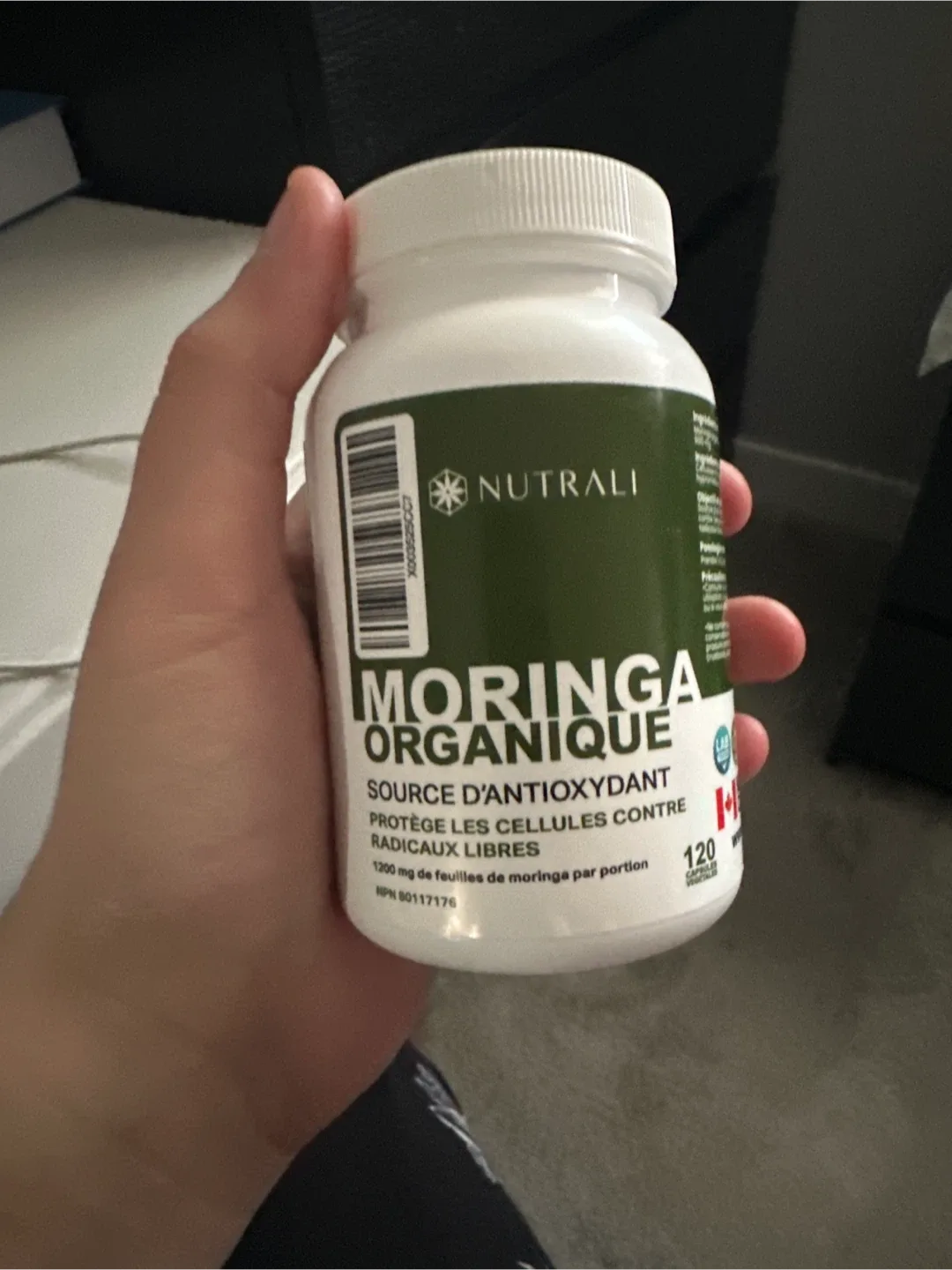 Nutrali Moringa Organique - 120 Capsules