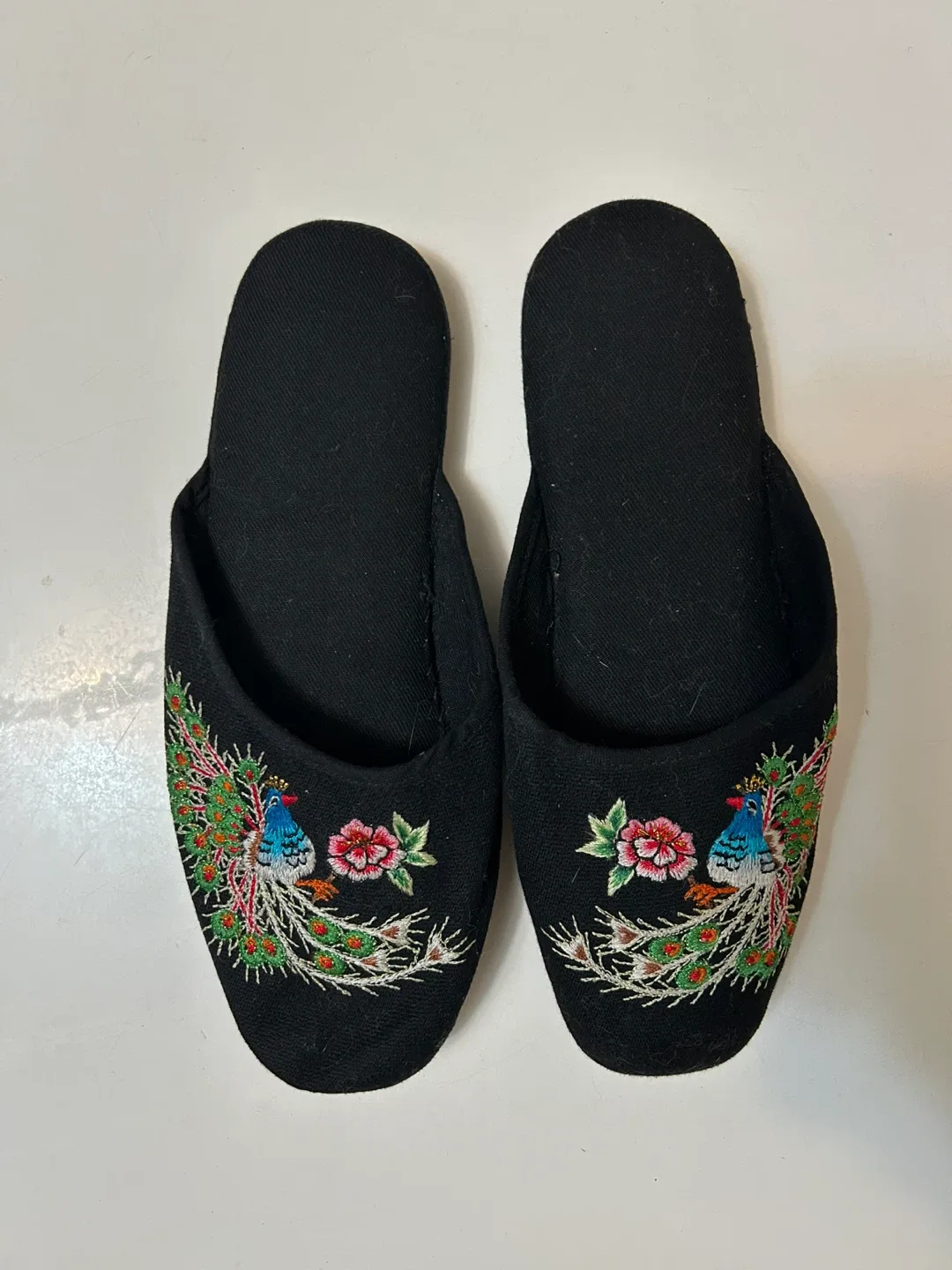 Shanghai China Embroidered Slippers - Size 35