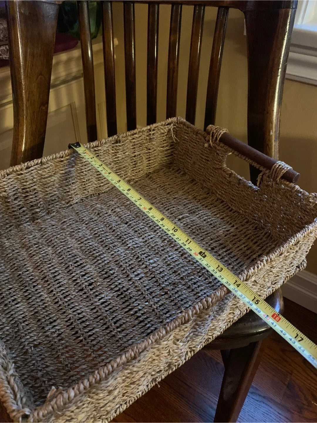 Woven Storage Basket with Handles image indicator(7)