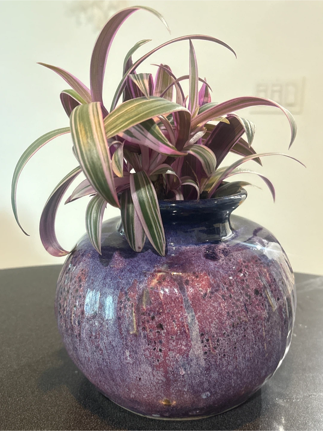 Purple Glazed Ceramic Vase - photo 3
