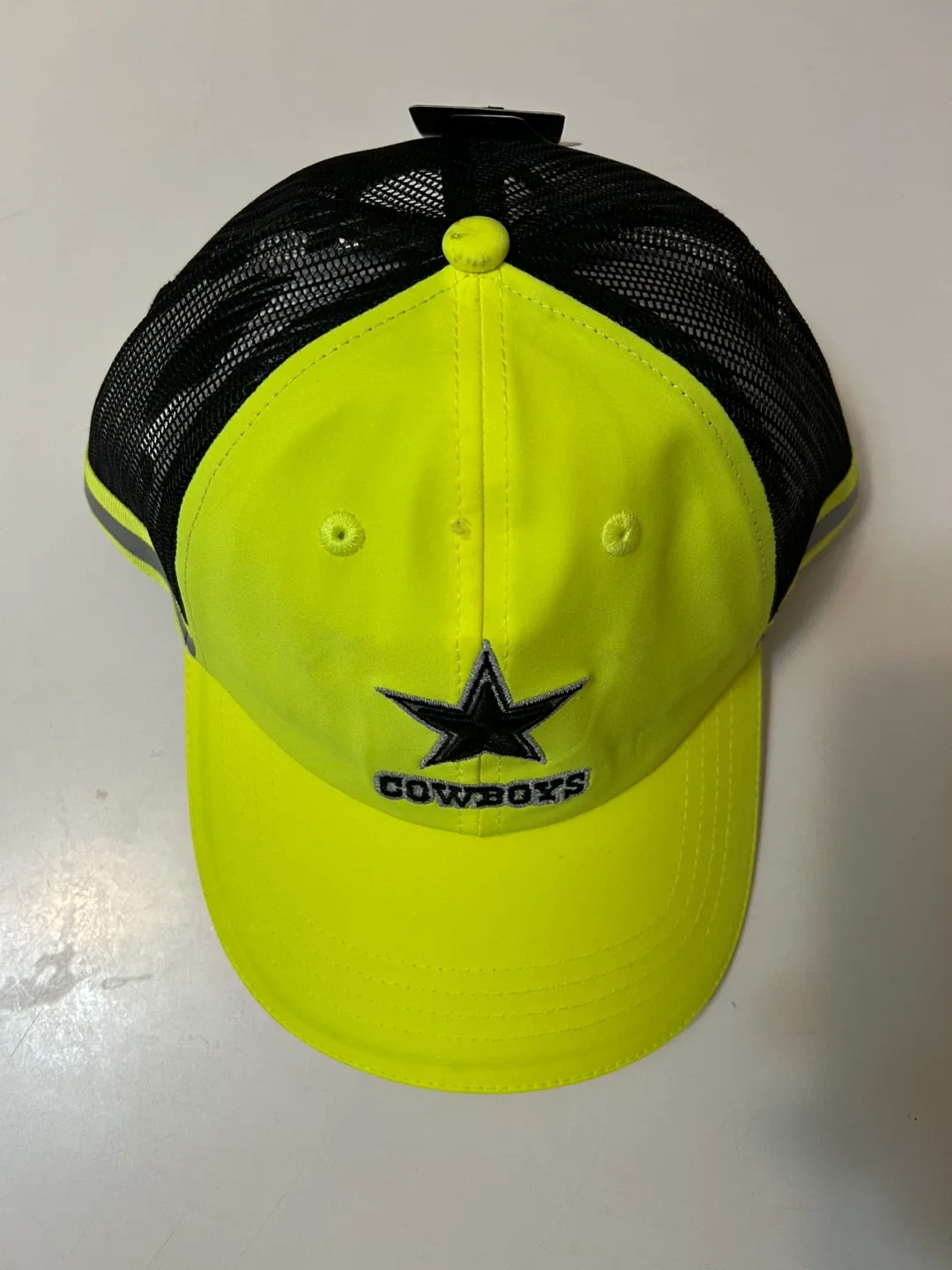 Dallas Cowboys Neon Yellow & Black Trucker Hat