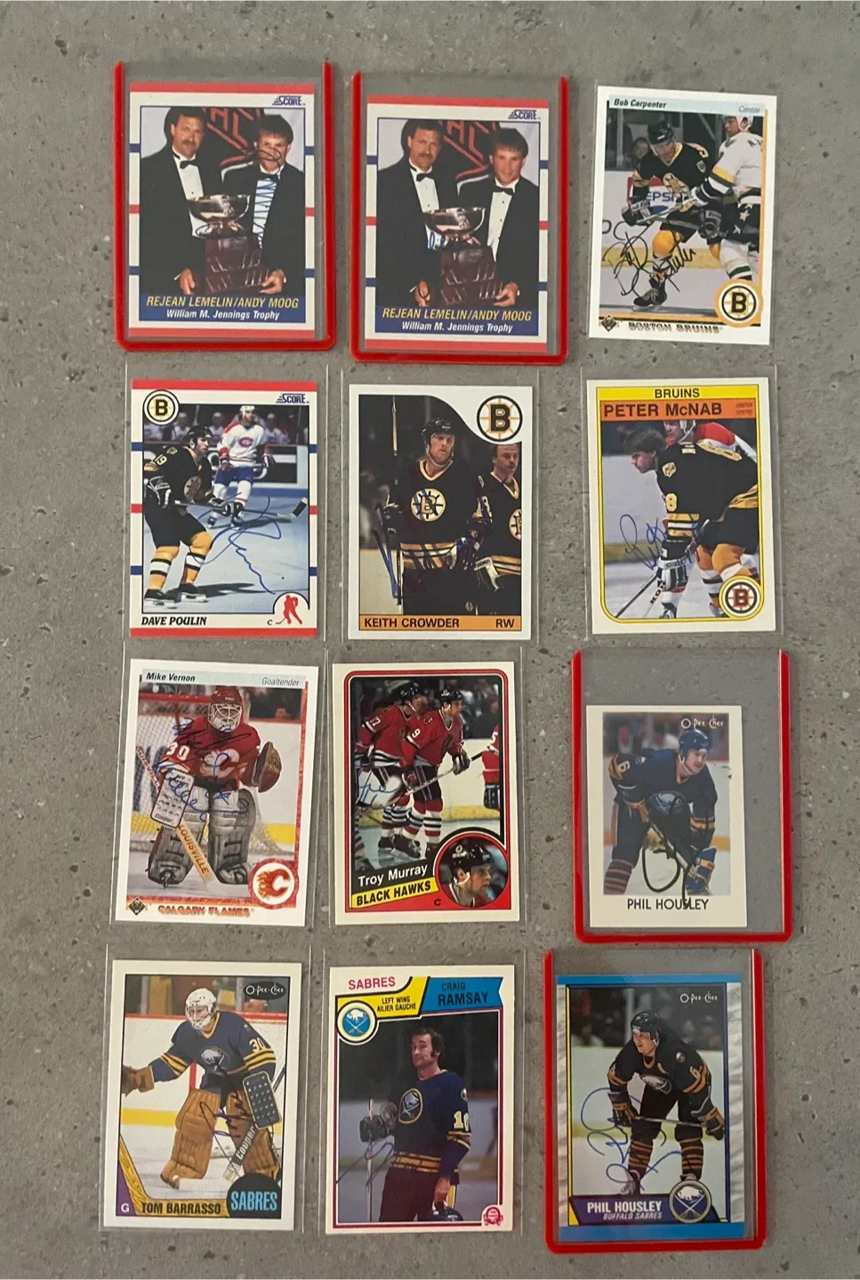 NHL Autographed Cards