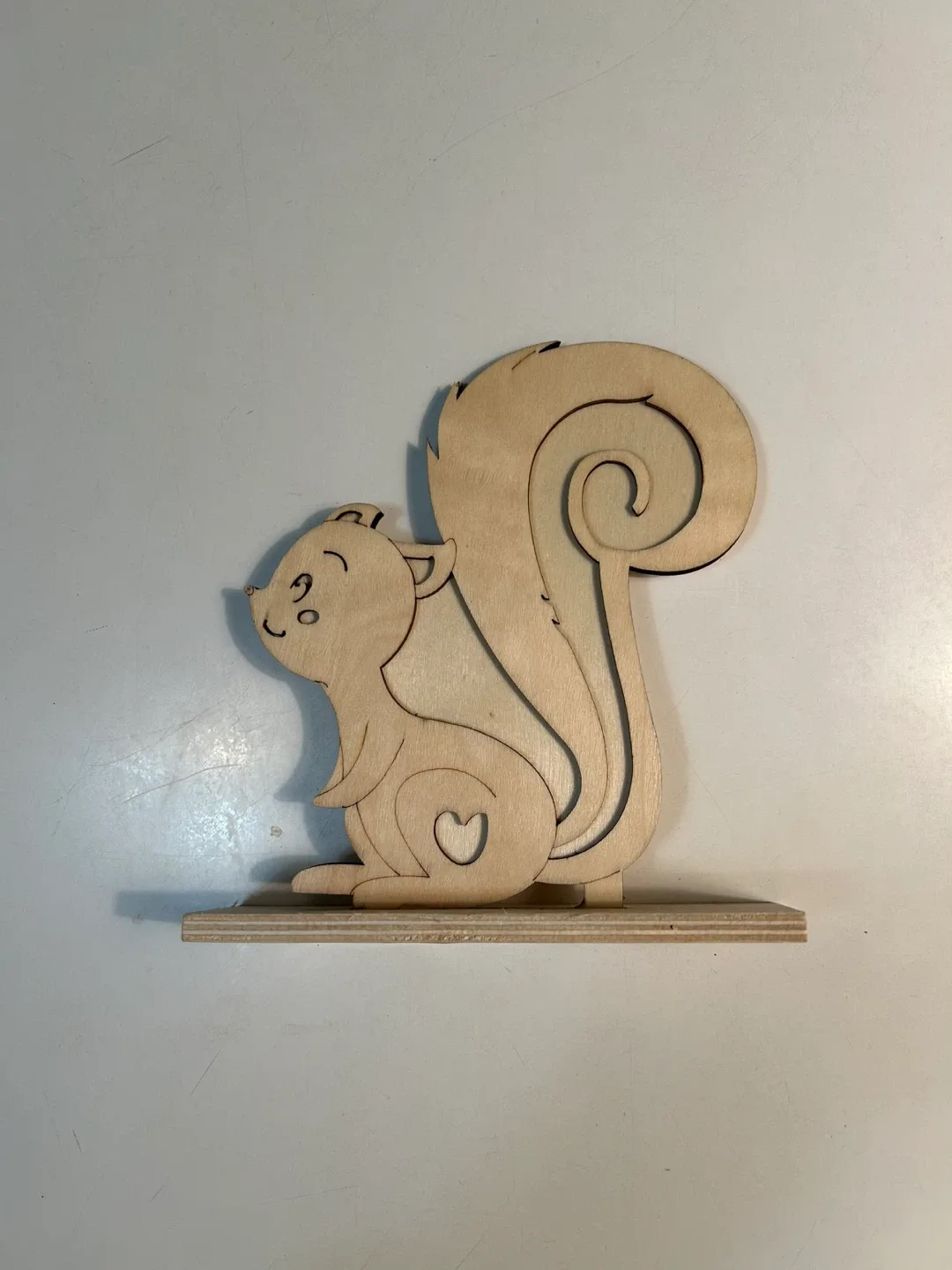 Wooden Squirrel Decoration