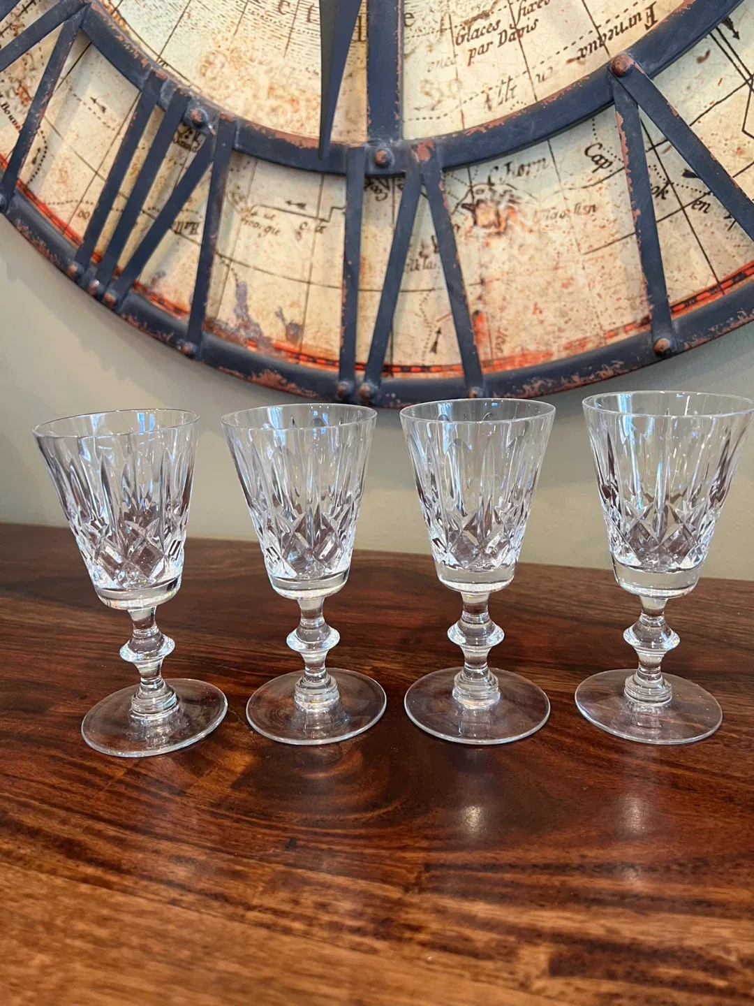 Crystal Cordial Glasses