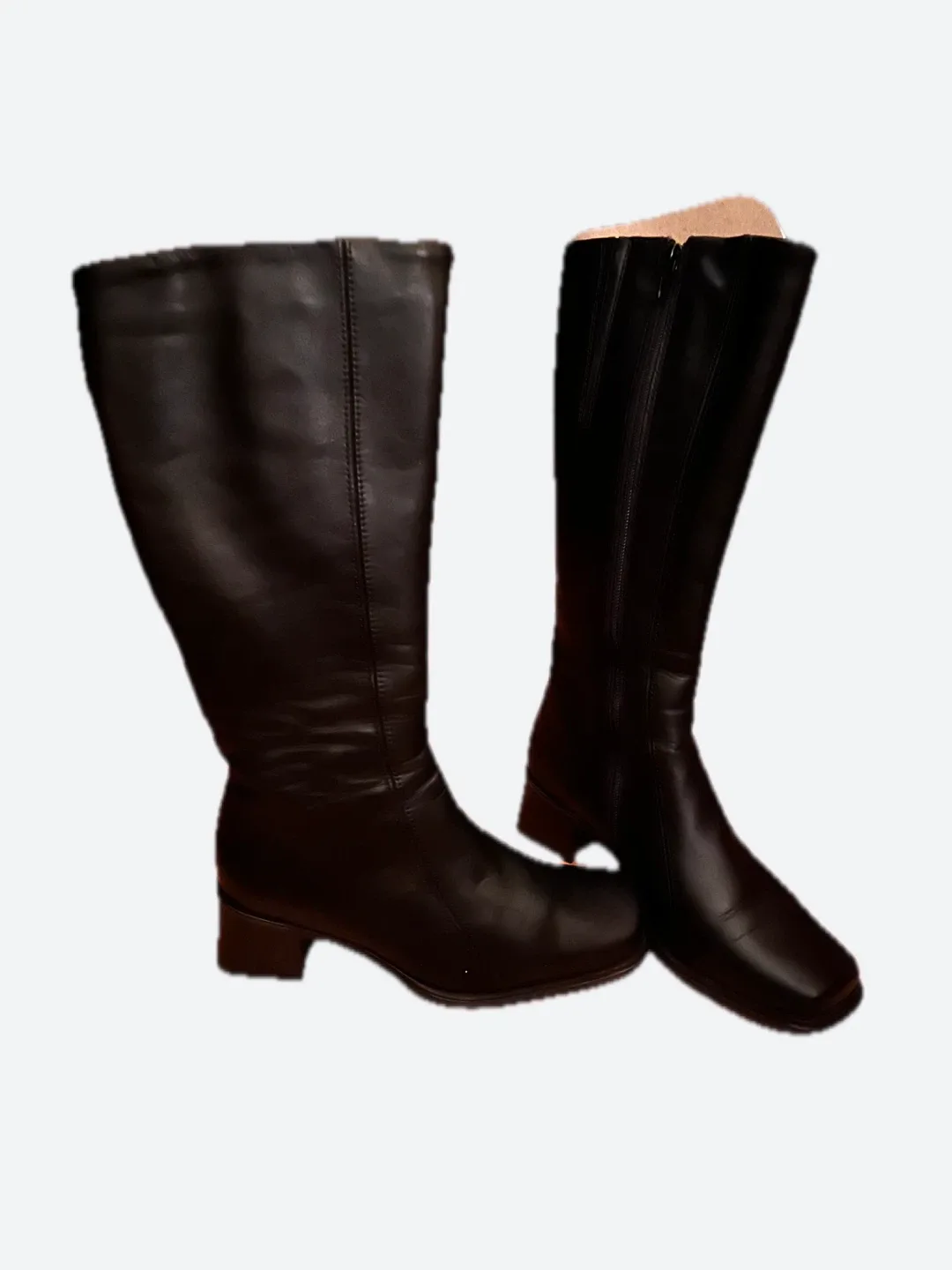 La Canadienne Black Leather Boots - Size 6M