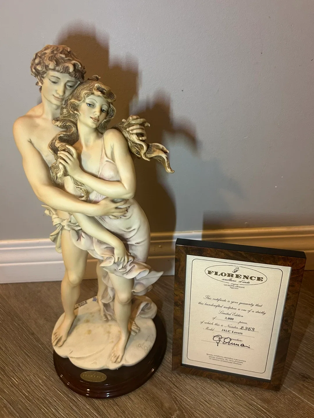 Florence Giuseppe Armani Figurine - Lovers - Limited Edition