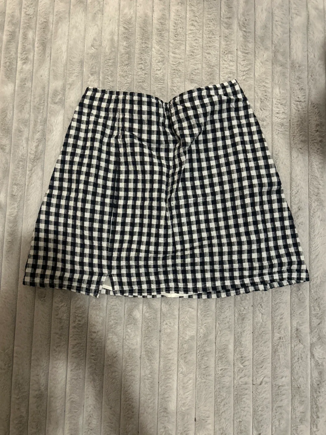 Gingham Skirt - Black and White