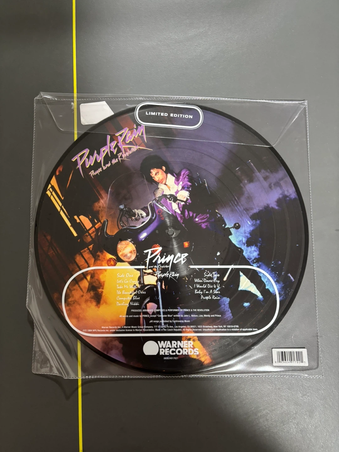 Prince Purple Rain Picture Disc Vinyl - Limited Edition - photo 2