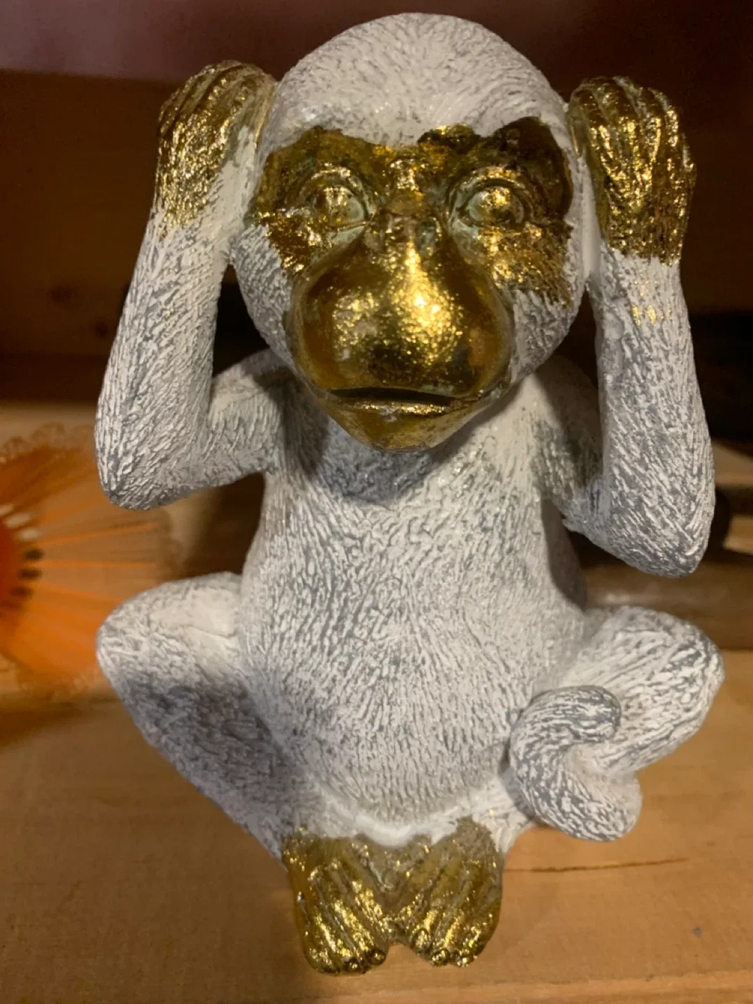 Monkey Hear No Evil Statue