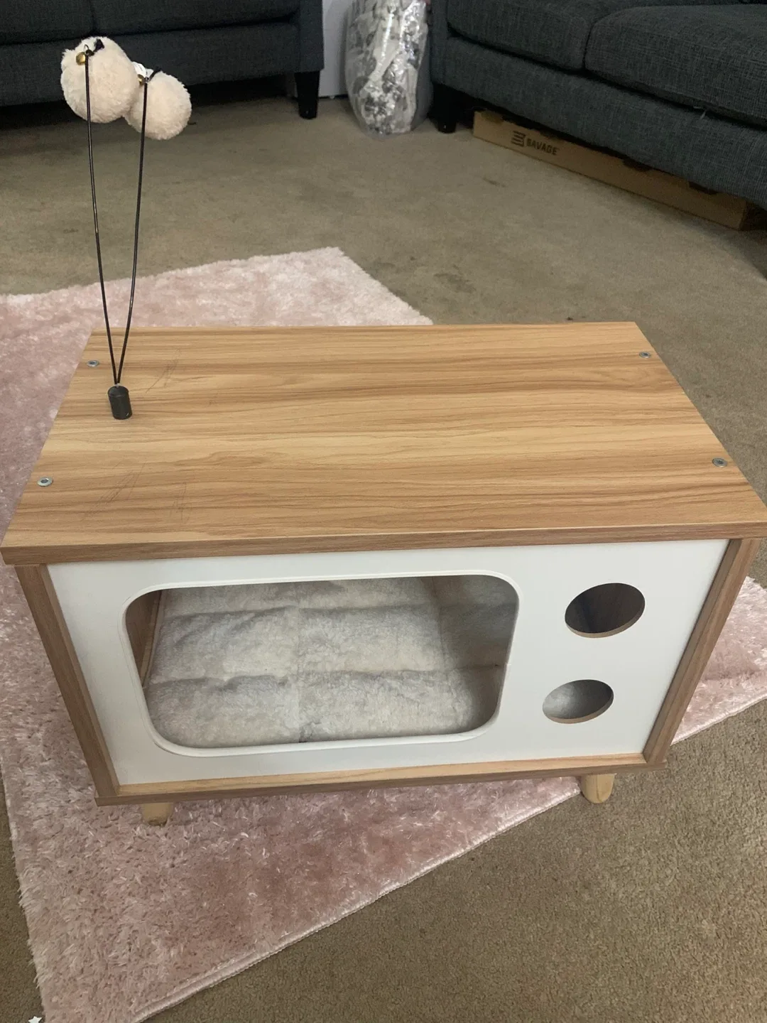 Cat Bed House with Toy