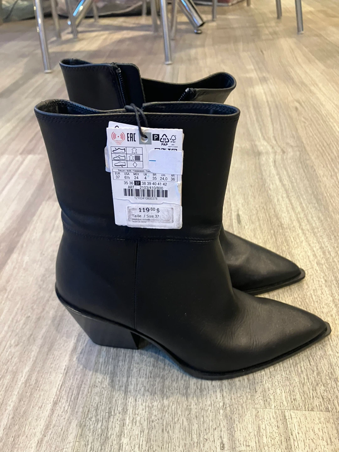 Ladies Zara Leather Ankle Boots and lofer - photo 5