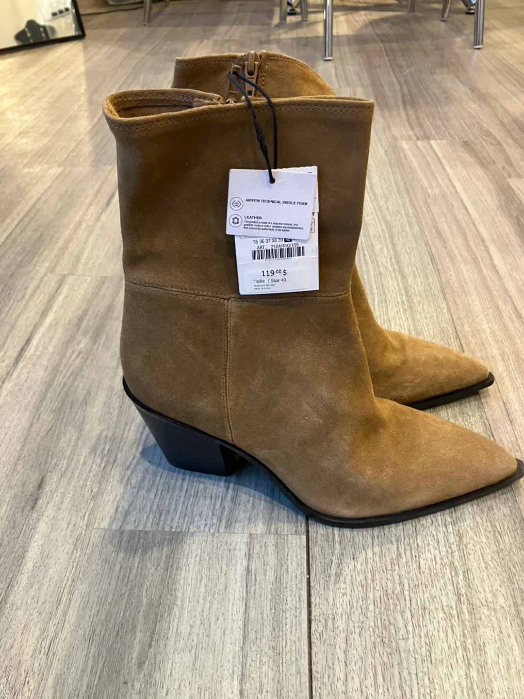 Ladies Zara Leather Ankle Boots and lofer - photo 3