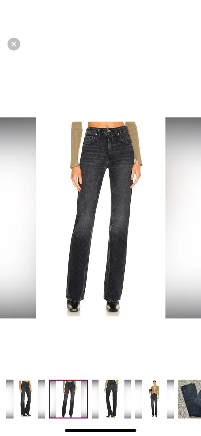 GRLFRND Black Wash Denim Jeans - photo 2