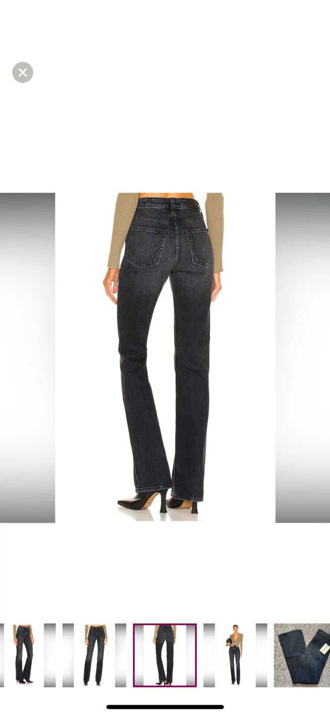 GRLFRND Black Wash Denim Jeans - photo 3