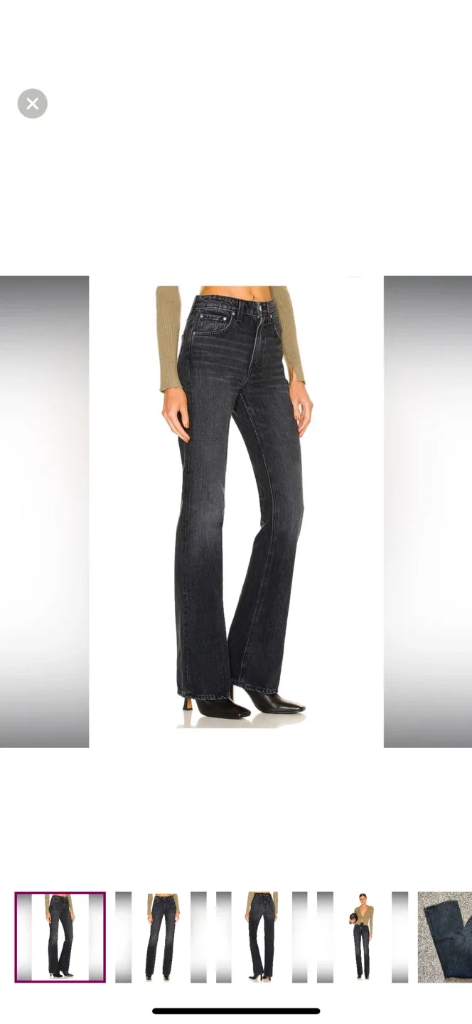 GRLFRND Black Wash Denim Jeans