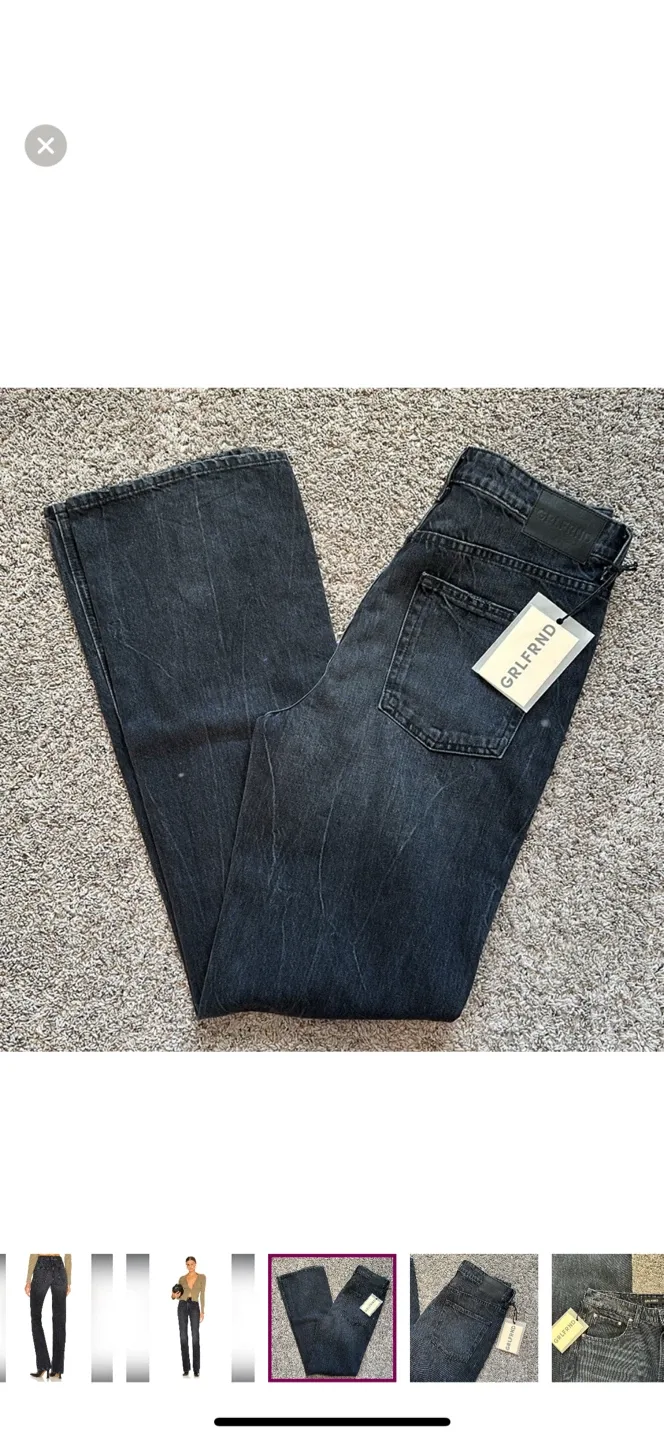 GRLFRND Black Wash Denim Jeans image indicator(5)