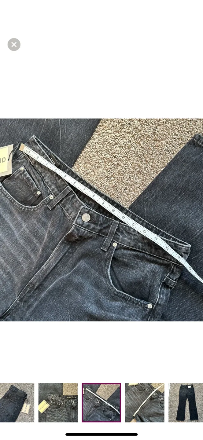 GRLFRND Black Wash Denim Jeans image indicator(6)