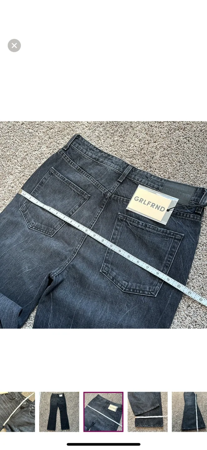 GRLFRND Black Wash Denim Jeans image indicator(8)