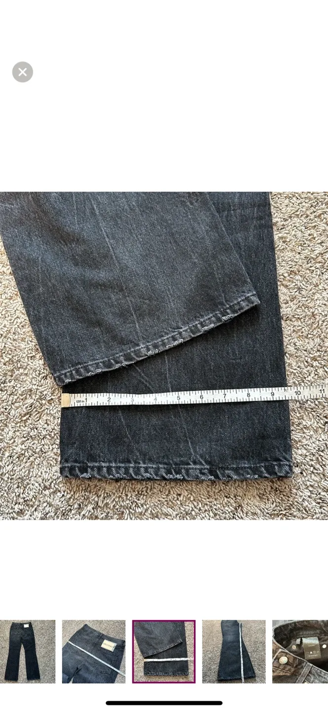 GRLFRND Black Wash Denim Jeans image indicator(9)