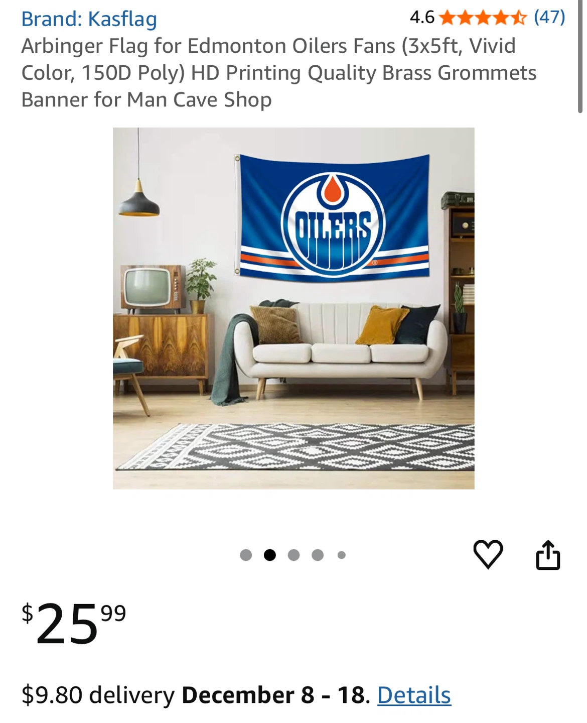 NEW Edmonton Oilers Flag 3x5ft - photo 3