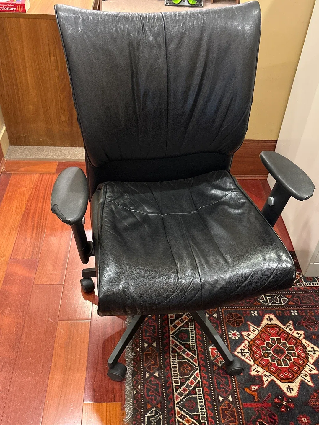 Black Leather Office Chair