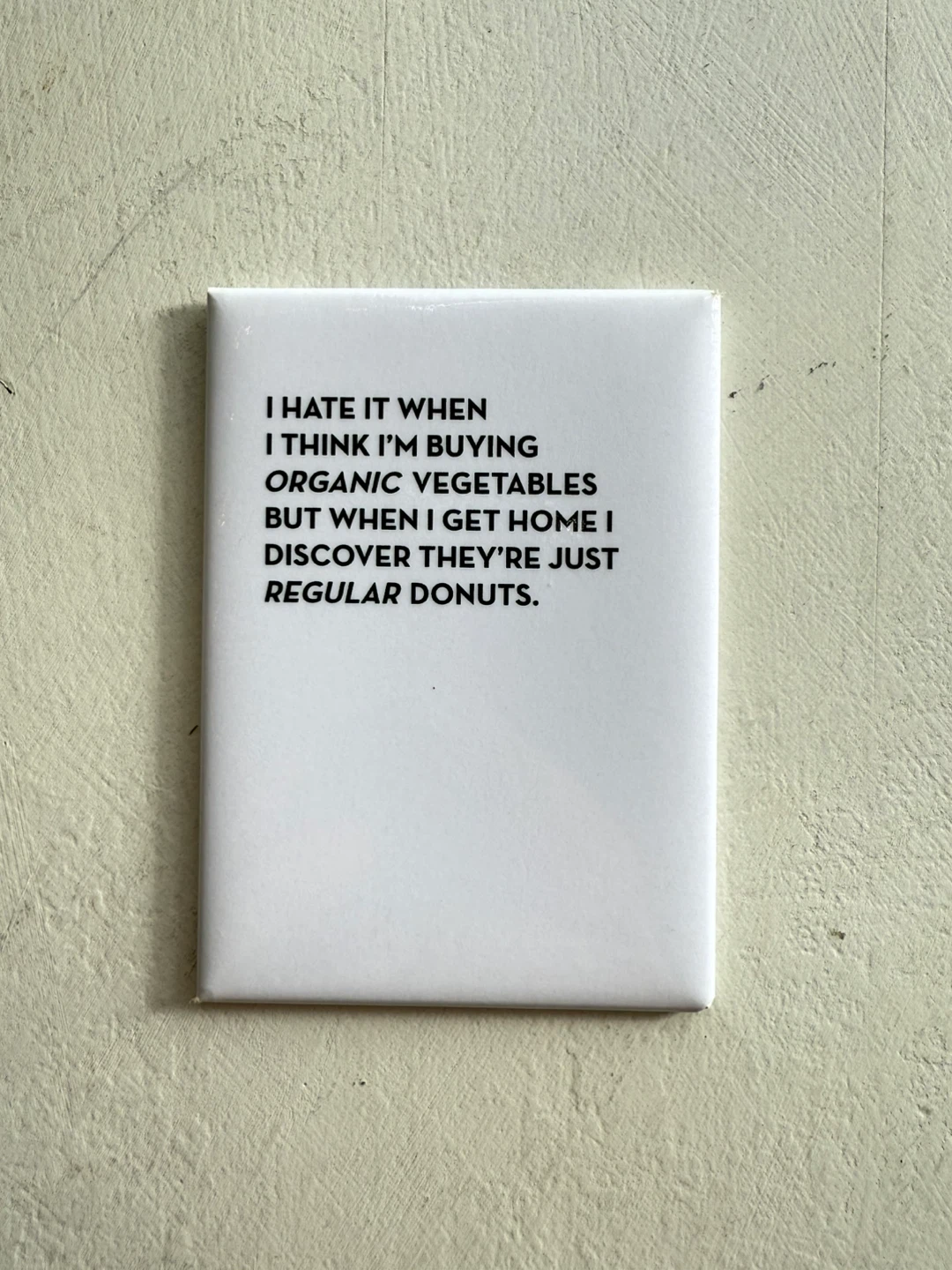 Funny White n Black Fridge Magnet