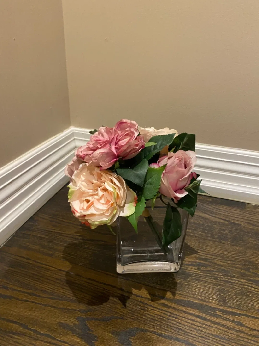 Floral Arrangement in Glass Vase