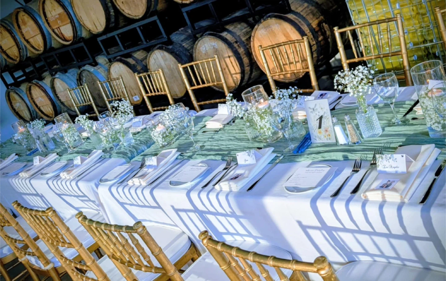 Sage Green  cheesecloth runner - photo 2