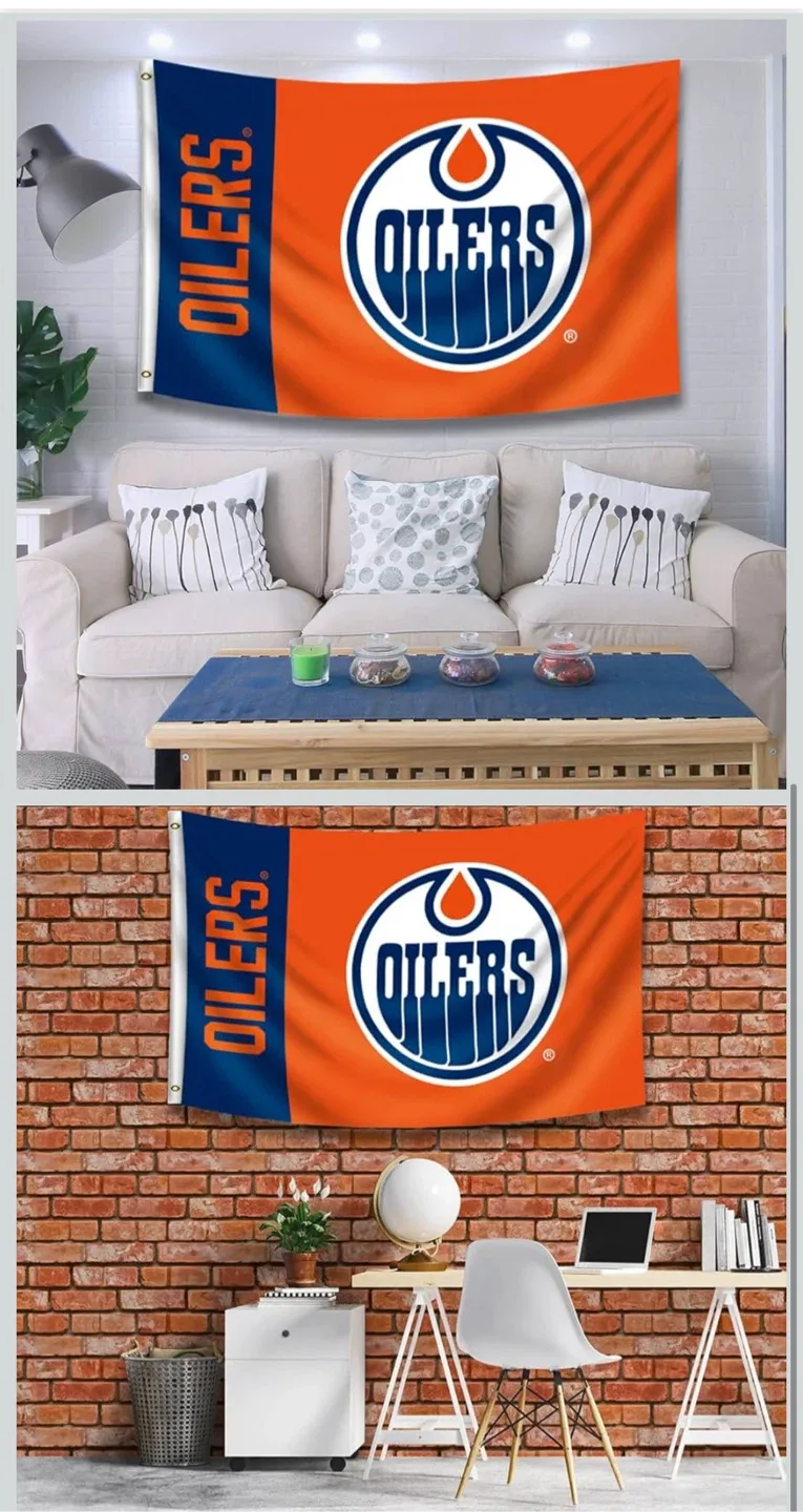 NEW Edmonton Oilers Banner (3x5ft) image indicator(2)