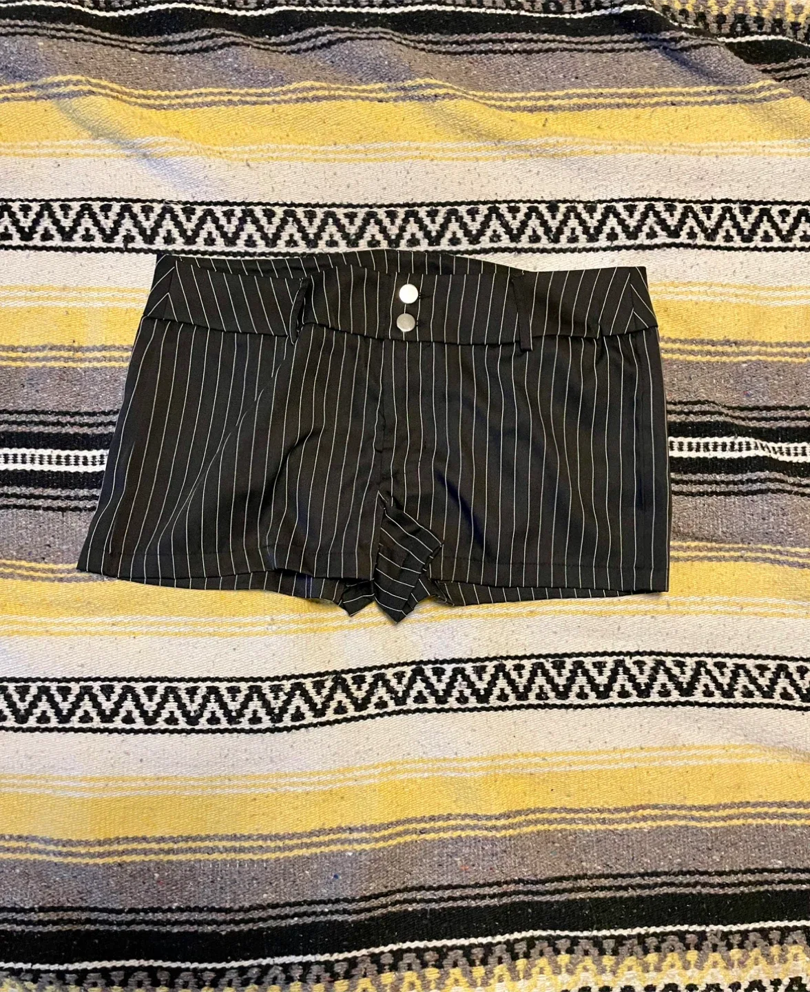 Shein Pinstripe Mini Skort - Size L