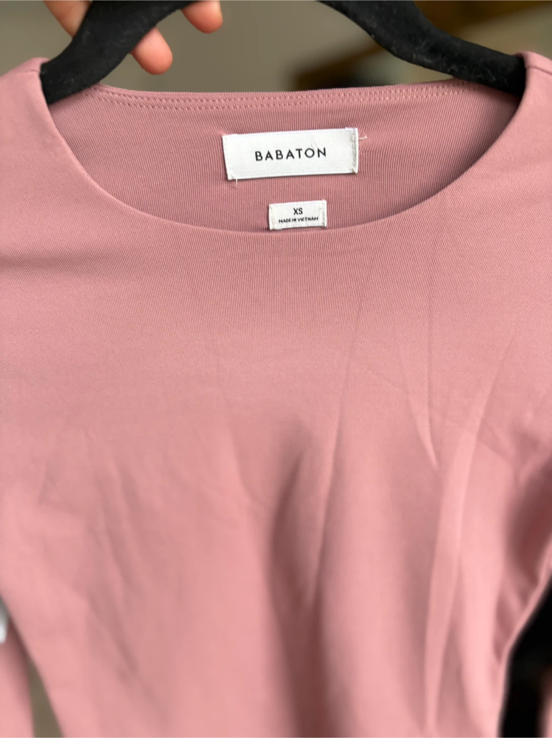 Babaton Contour Crew Top - Ashy Pink, Size XS - photo 2