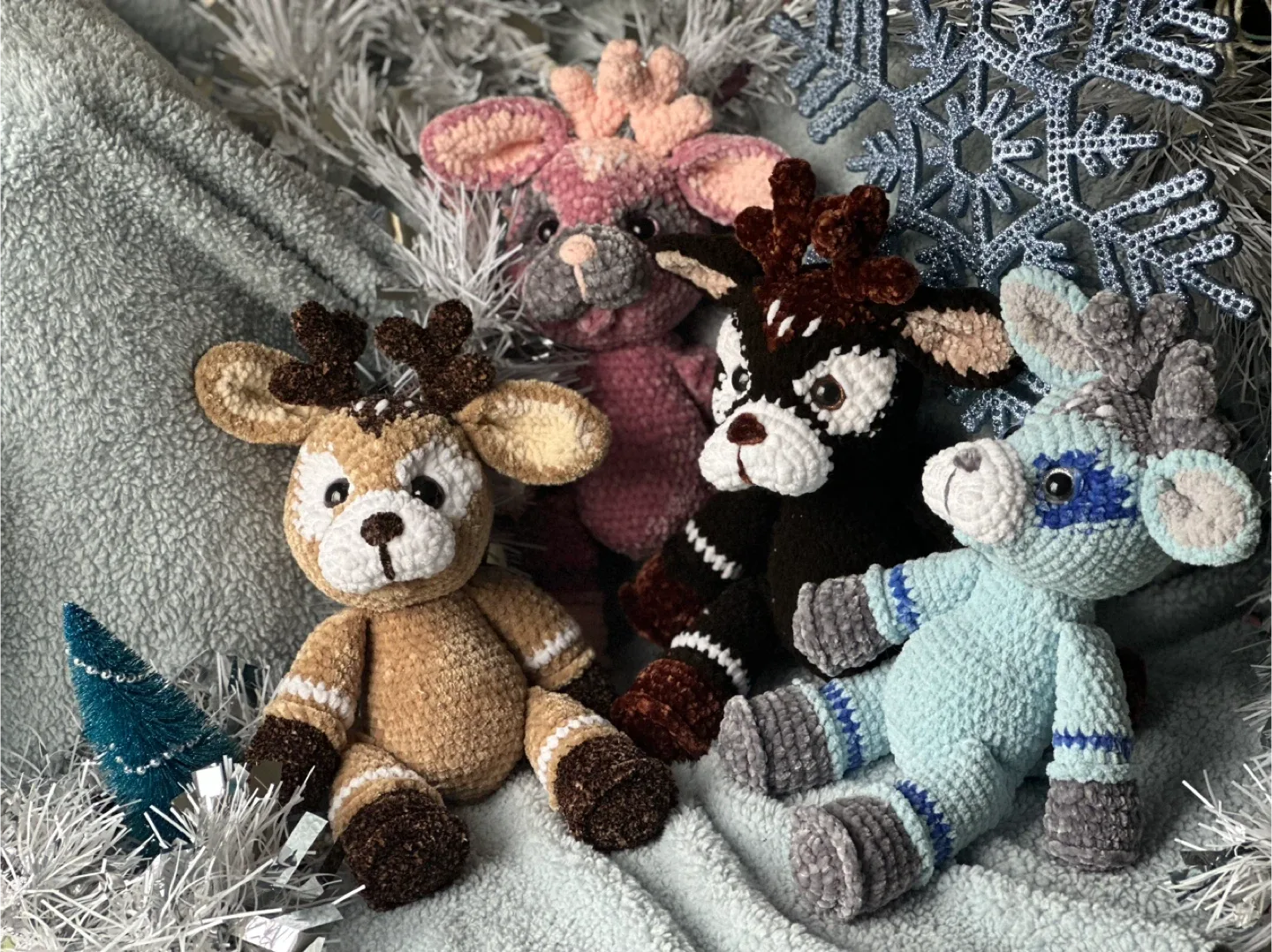 Handmade Crochet Reindeer Plush Toy image indicator(5)