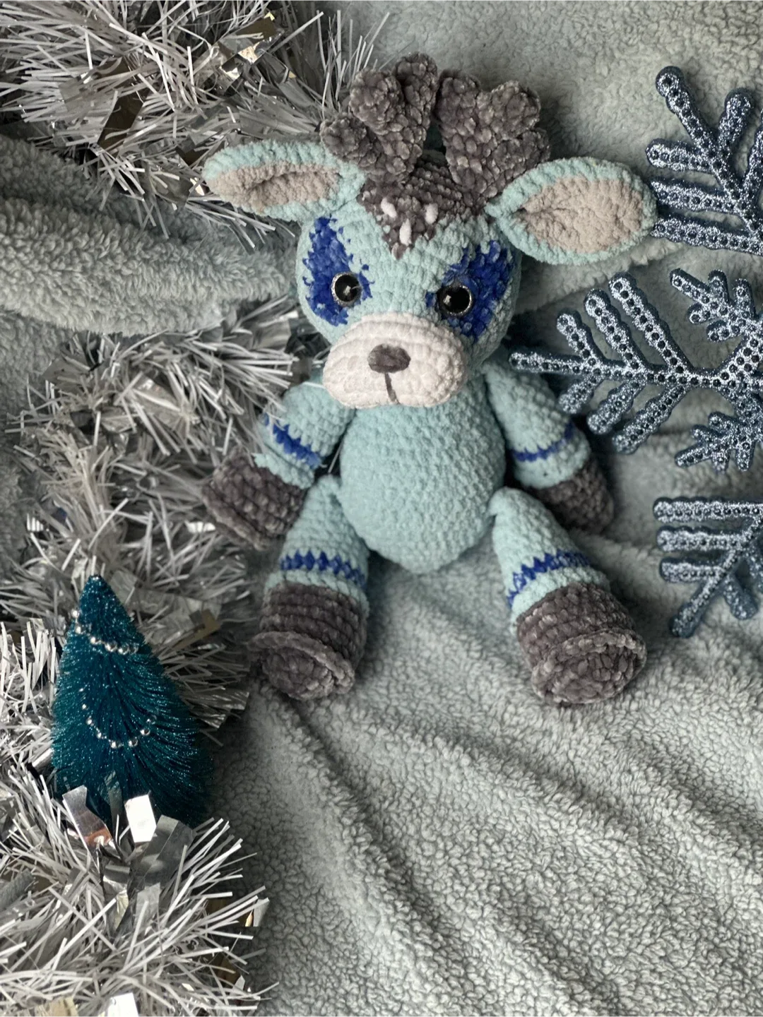 Handmade Crochet Reindeer Plush Toy image indicator(2)