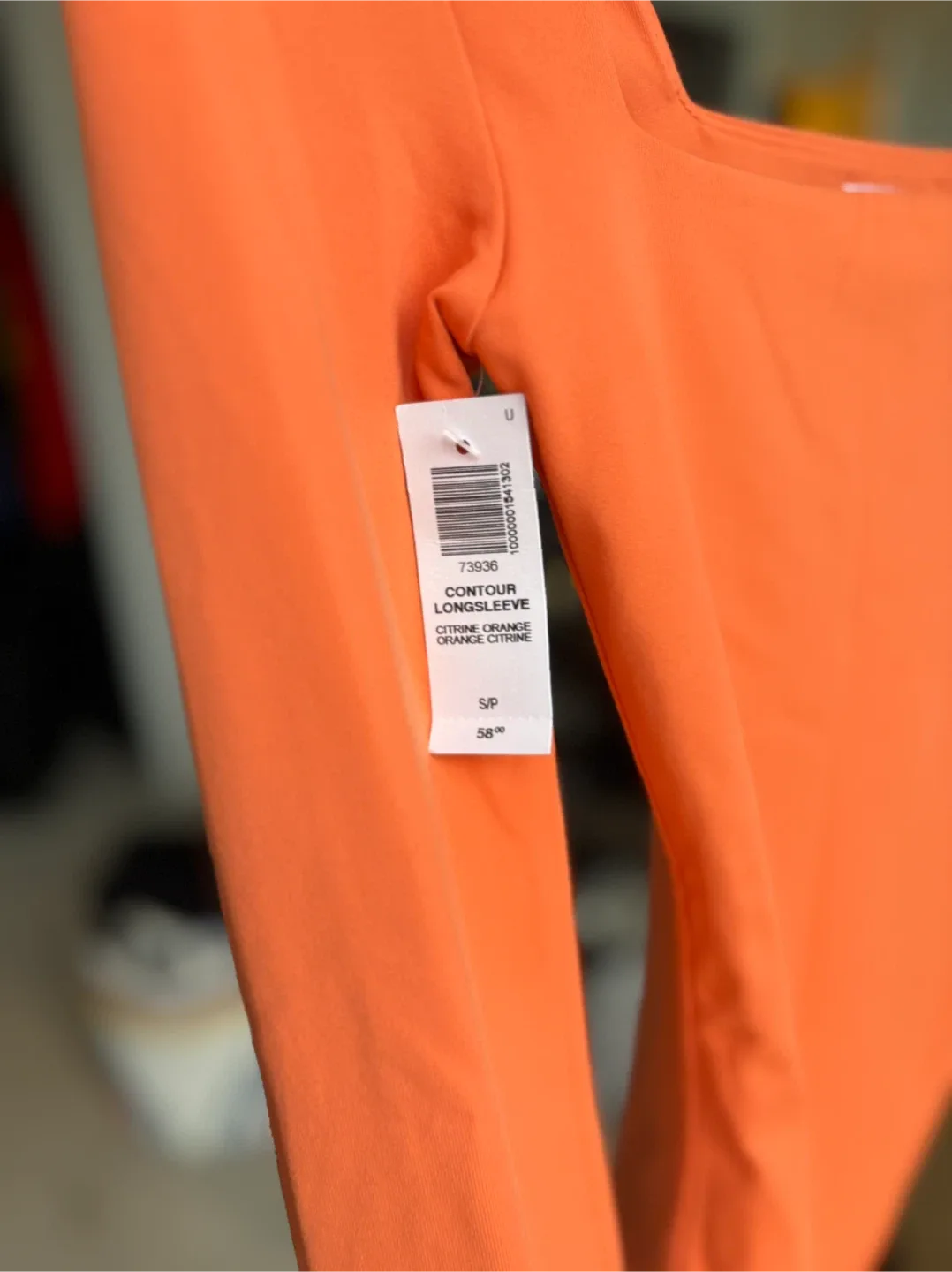 Babaton Contour Longsleeve Bodysuit - Citrine Orange, Size S image indicator(4)