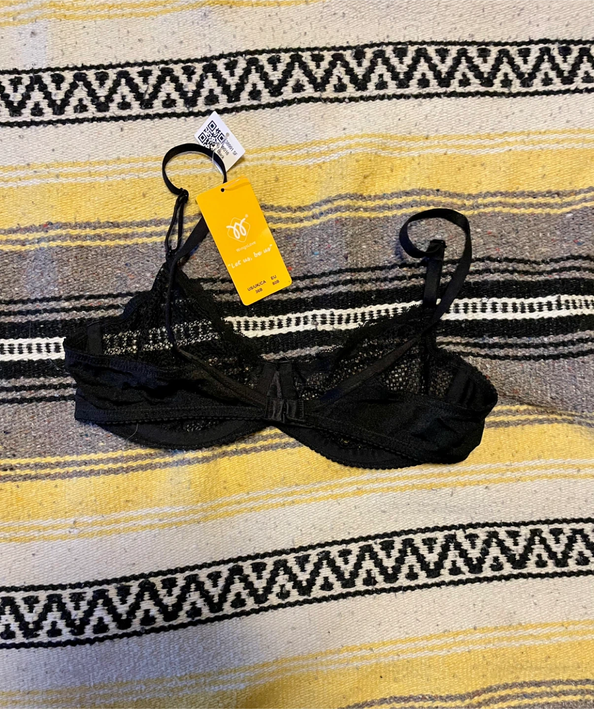 UBONIVA Black Bra, Size 34B   NEW! - photo 2