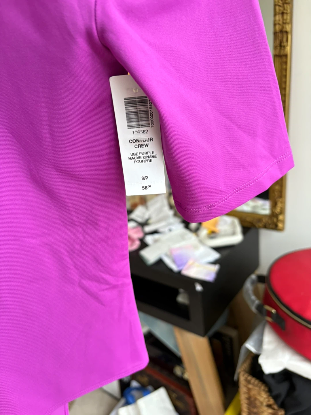 Babaton Contour Crew Top - Ube Purple, Size S - photo 5