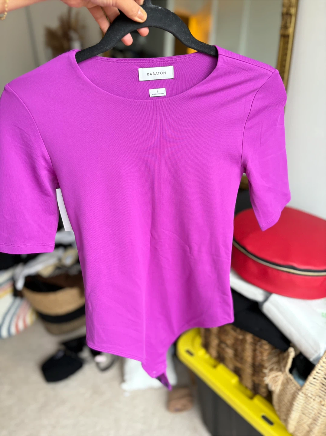 Babaton Contour Crew Top - Ube Purple, Size S - photo 3