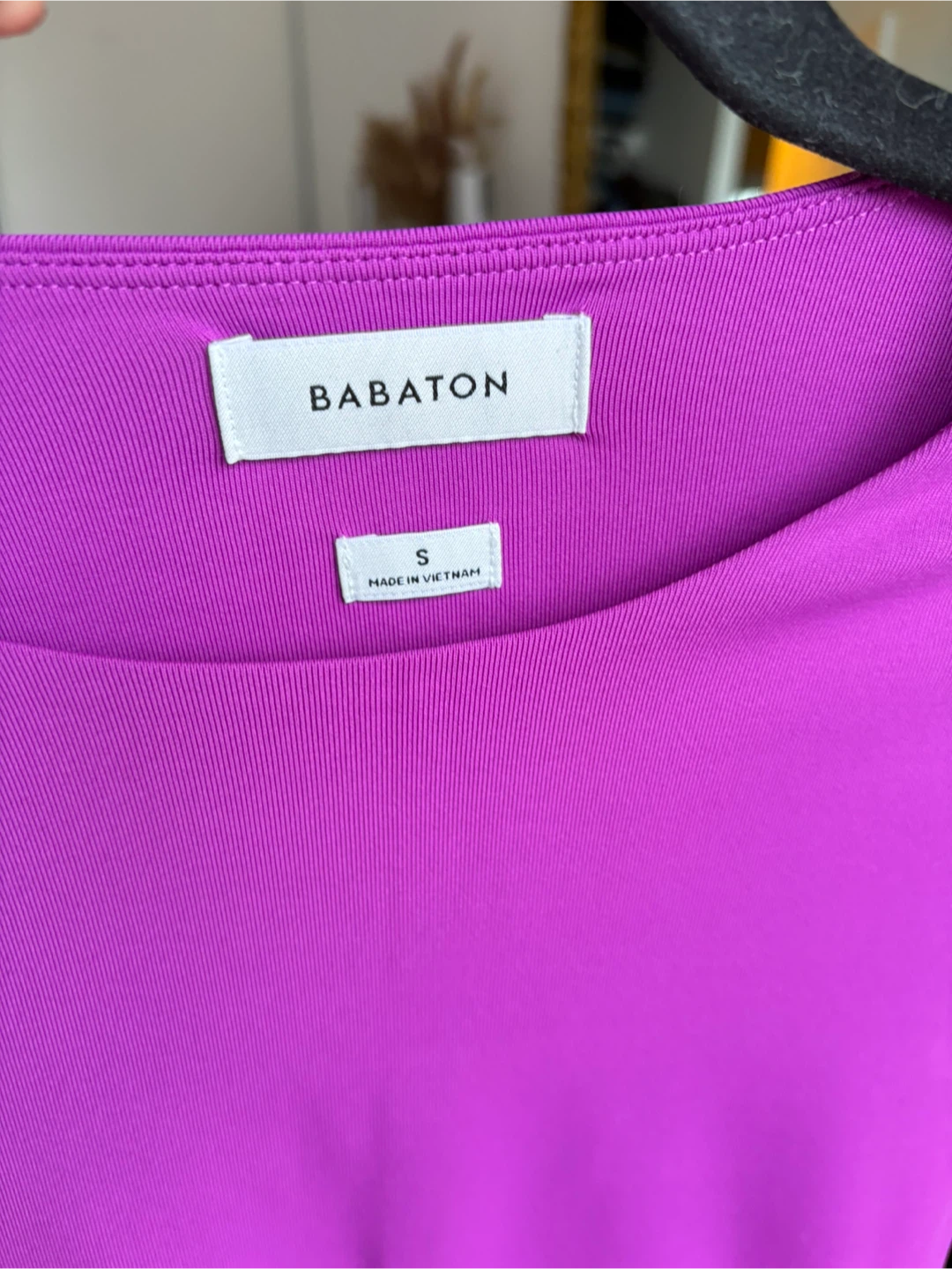 Babaton Contour Crew Top - Ube Purple, Size S - photo 2