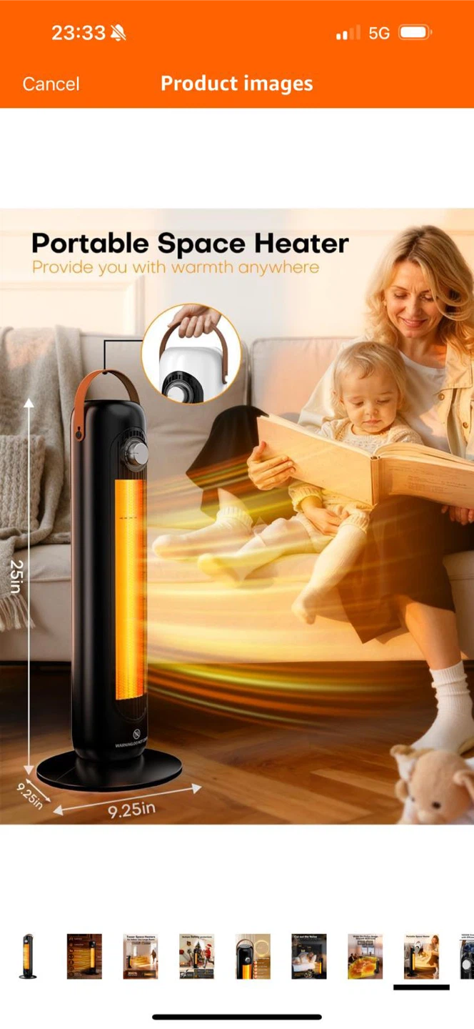 HETRAROOT Tower Space Heater - photo 5