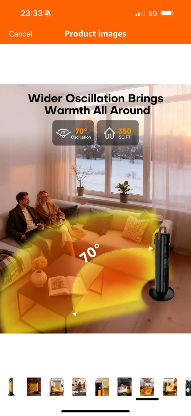 HETRAROOT Tower Space Heater - photo 2