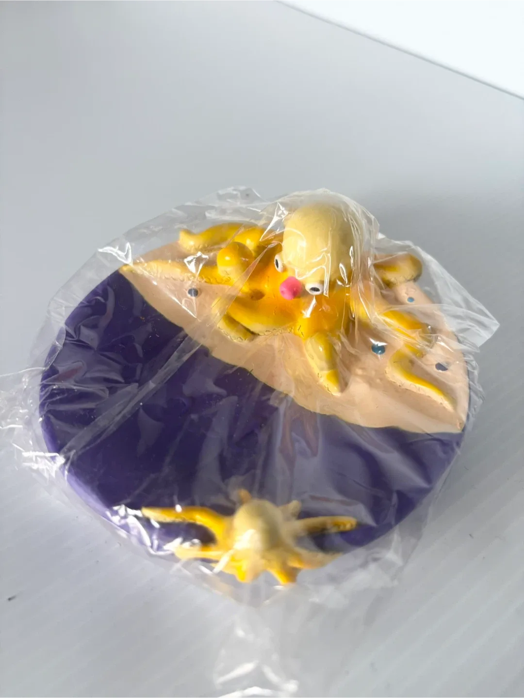 Plastic kids floating bathtub soap tray octopus