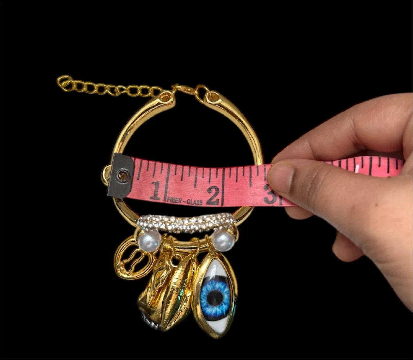 Schiaparelli Inspired facial feature Charm Bracelet image indicator(6)