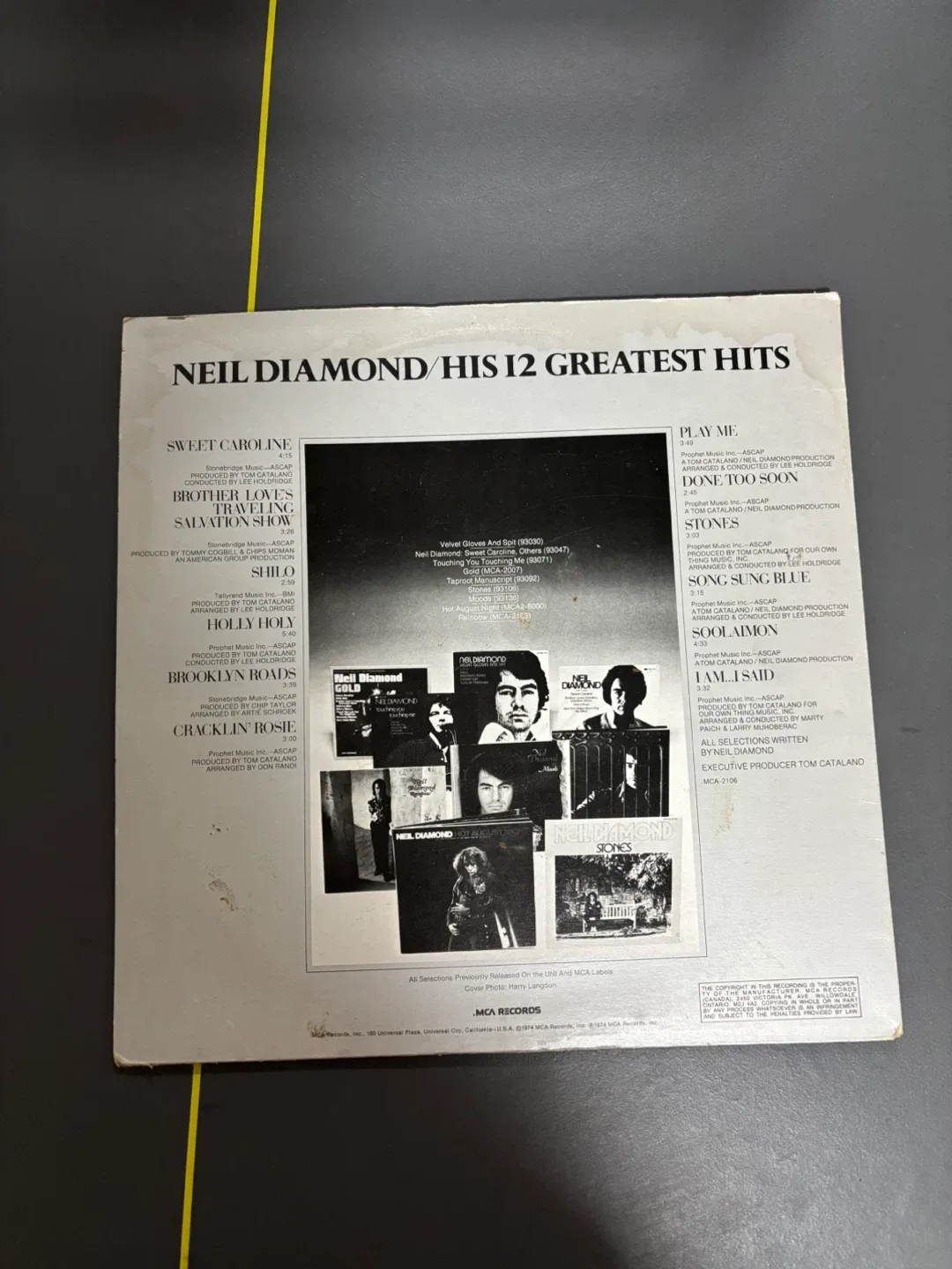 Neil Diamond - His 12 Greatest Hits vinyl record image indicator(2)