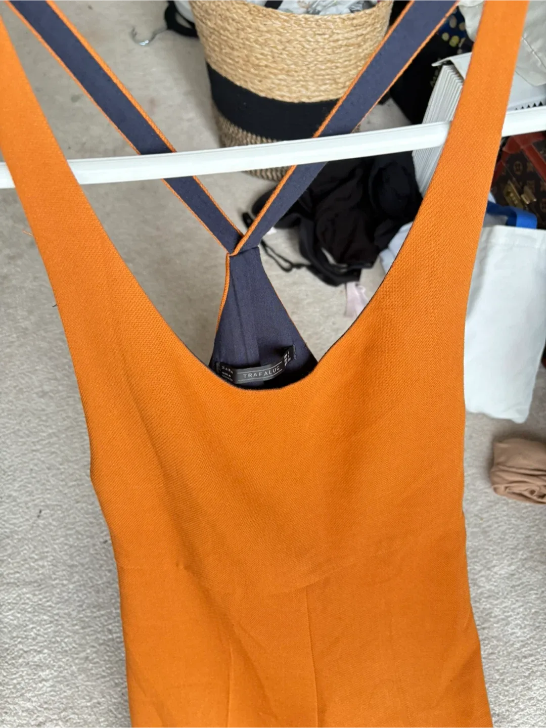 Zara Trafaluc Orange Jumpsuit - Size S image indicator(5)